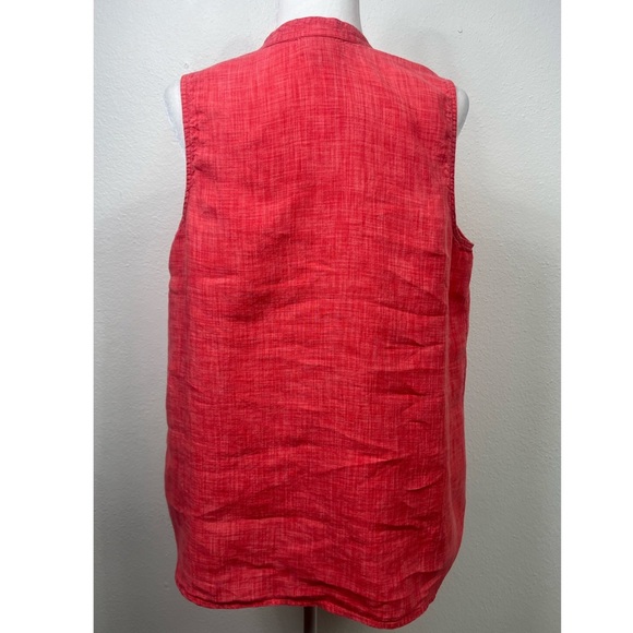 J jill  Sleeveless Large  Tunic Tank Top Linen - Picture 4 of 9